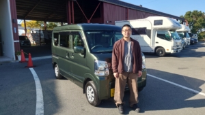 荒尾市内よりH様おめでとうございます！二代目の軽キャンピングカー